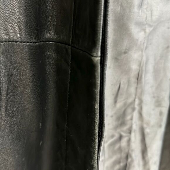 Genuine Lamb Skin Leather Vintage Coat - Picture 4 of 11
